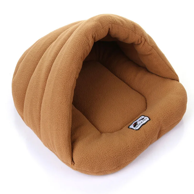 Hot 6 Colors  Winter Warm Pet Heated Mat Small Dog Puppy Kennel House for Cats  Nest Cave Bed Fashion Soft Polar Fleece Dog Beds