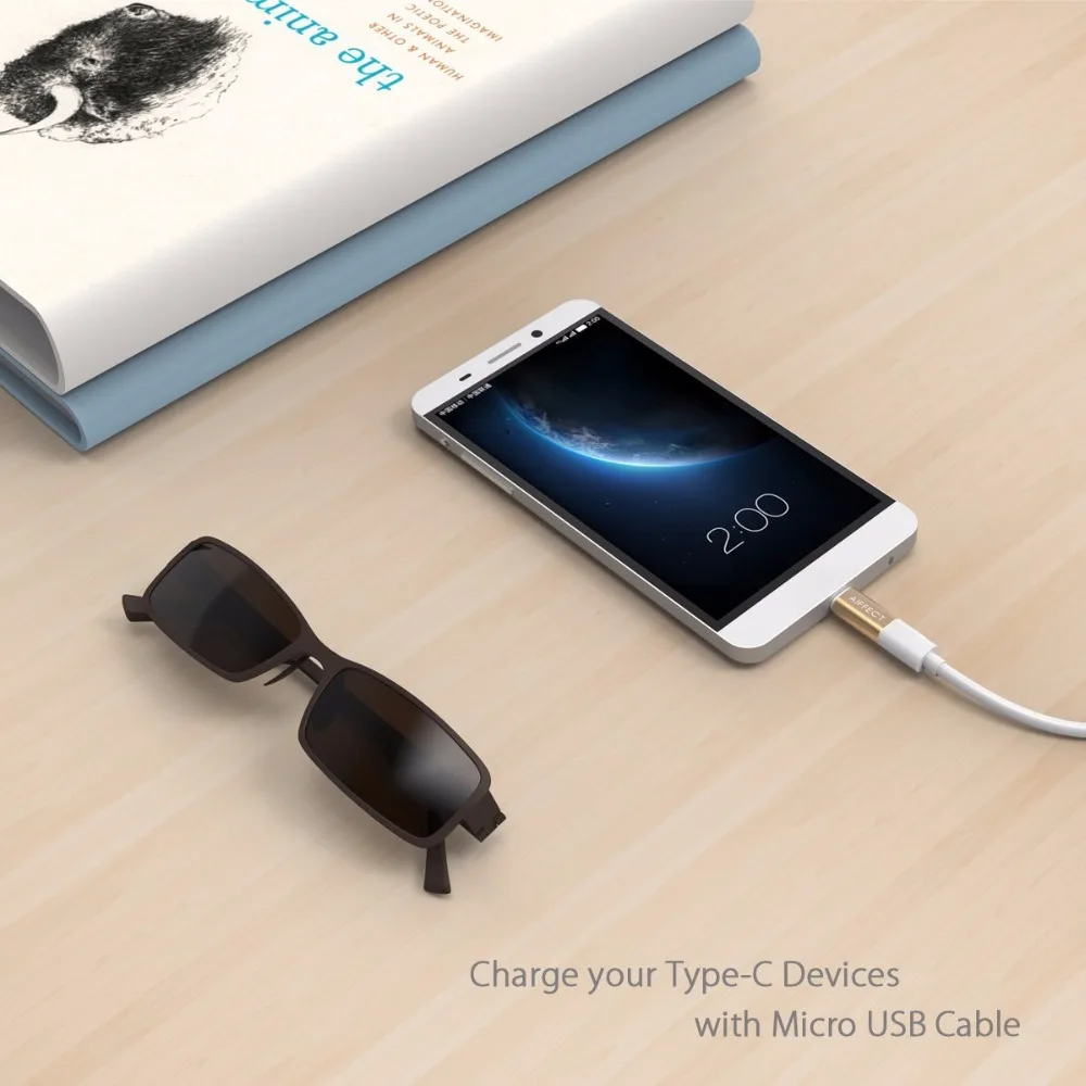 AIFFECT Micro USB в type C конвертер Кабель type-c адаптер USB-C зарядки для Xiaomi OnePlus Nexus 5X LG