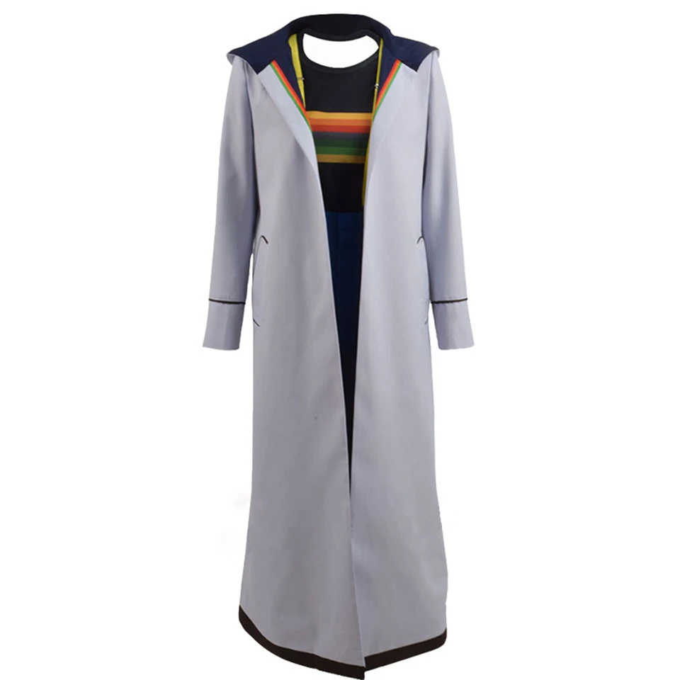 

New Doctor Who Cosplay 13th Doctor Cosplay Costume Outfits Popular Movie Tv Dw 13th Doctor Trench Pants T-shirt Full Set Custom Made