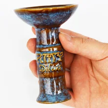 Керамическая чаша для кальяна с большой воронкой табачная чаша для кальяна для Keloud Lotus угольная горелка Chicha Narguile для курения