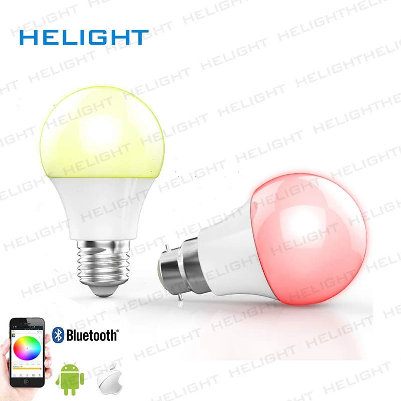 Лампа-колонка с Bluetooth 4,5 Вт E27 Светодиодная лампа RGBW Bluetooth 4,0 умная осветительная лампа Изменение цвета Затемнения по телефону IOS/Android APP