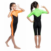 *New Wholesale Muslim Islamic Tops Modest Pool Seashore Swimming Swimwear Children One-piece Swimsuit Equipment