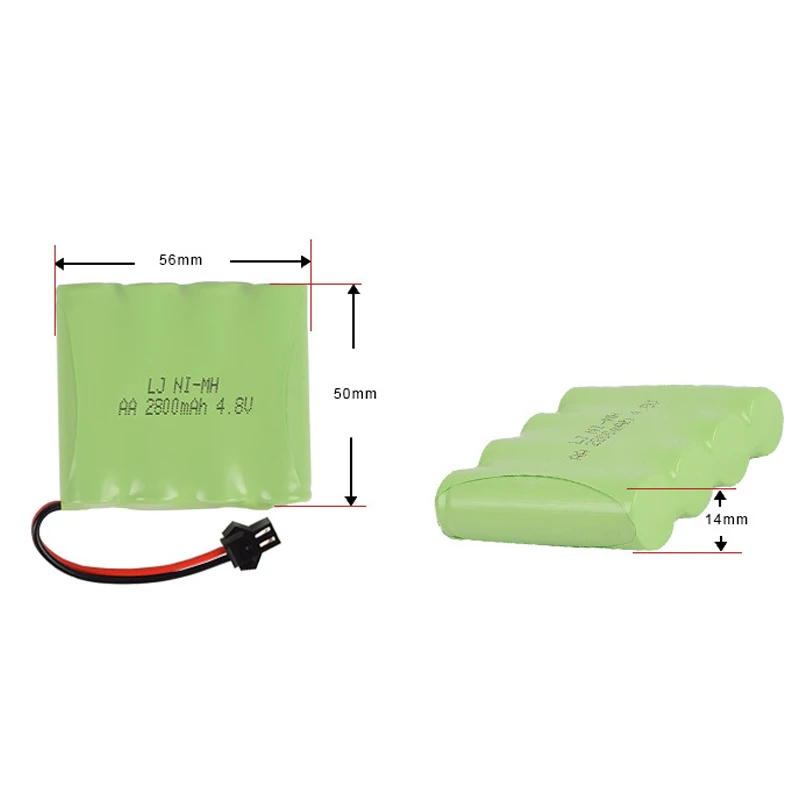 4,8 v 2800mah AA Ni-MH M Батарея ультра-высокой емкости обновленная батарея электрические игрушки RC автомобиль корабль Робот перезаряжаемый