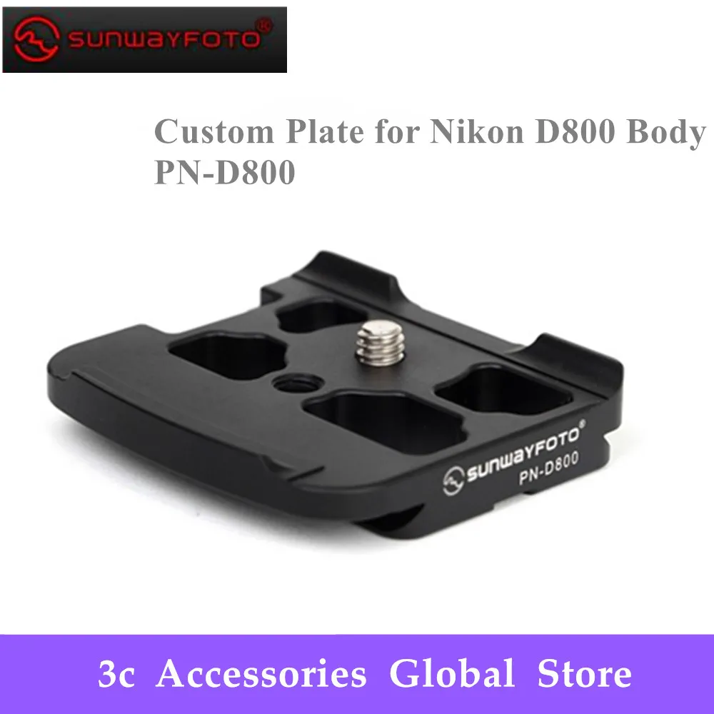 SUNWAYFOTO PN-D800/PN-D800R головка штатива БЫСТРОРАЗЪЕМНАЯ пластина для Nikon D800 D800E