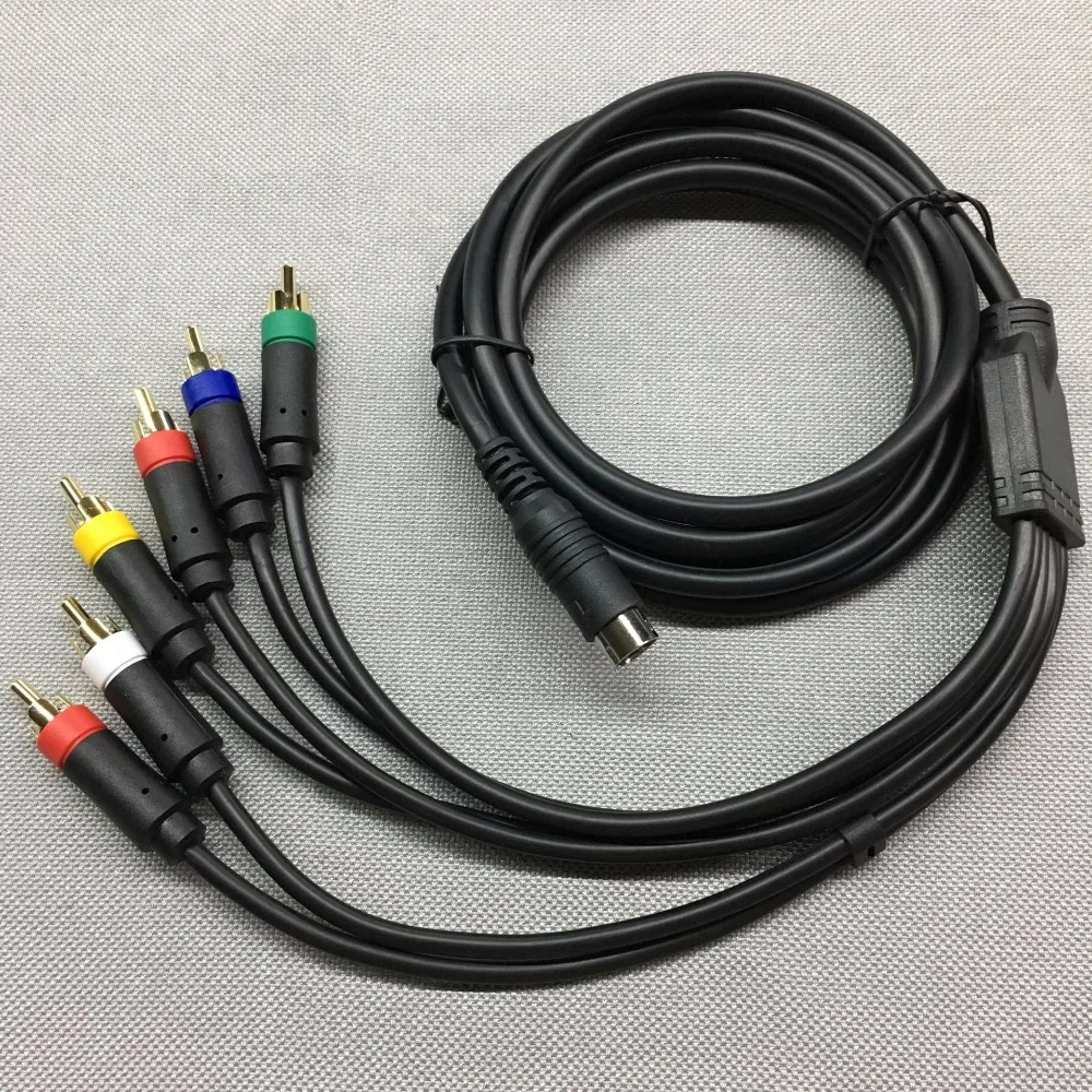 

BUKIM 2 pcs RGB/RGBS RCA Cable For Sega Saturn For Sony PVM BVM NEC XM UPSCALER BNC Not Component