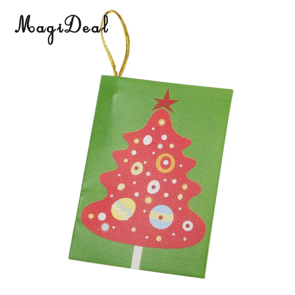 240pcs Christmas Paper Message Cards Hanging Gift Cards Tags Xmas Tree Decor