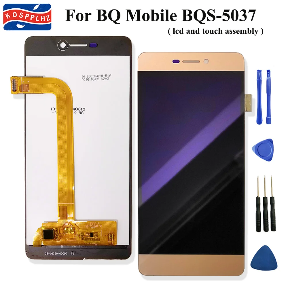 

5.0in For BQ BQ-5037 BQS-5037 Strike Power 4G BQ 5037 LCD Display+Touch Screen Assembly Digitizer Replacement 100% Tested+tools