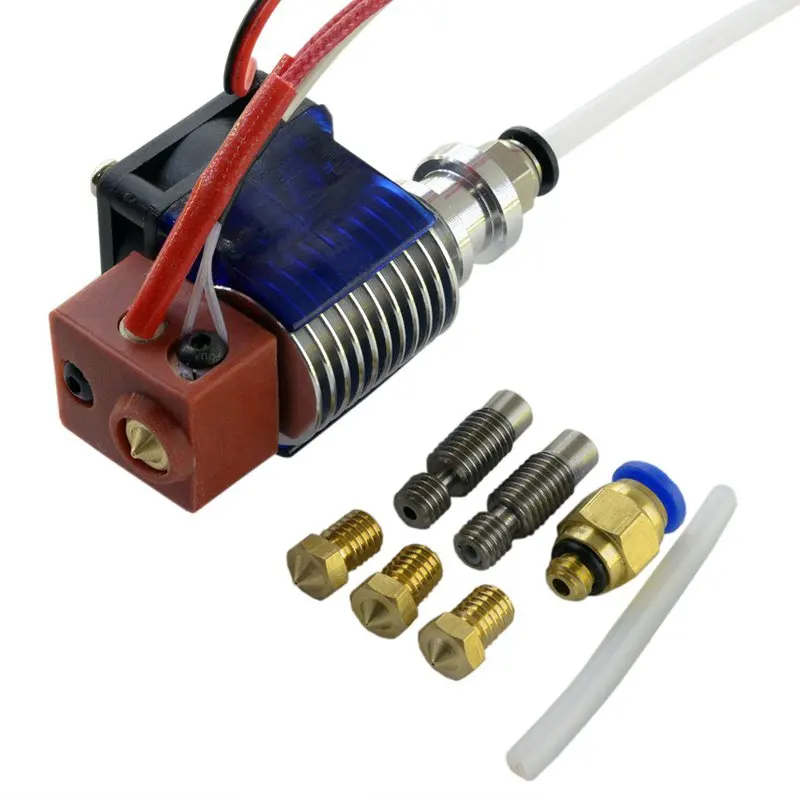 Все металлические V6 Hotend 1 75 мм Боуден экструдер для Prusa i3 Reprap 3D принтера|Детали и