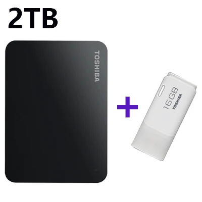 TOSHIBA 1 ТБ 2 ТБ внешний HDD 1000GB 2000G HD портативный жесткий диск USB 3,0 SATA3 2," - Цвет: 2TB