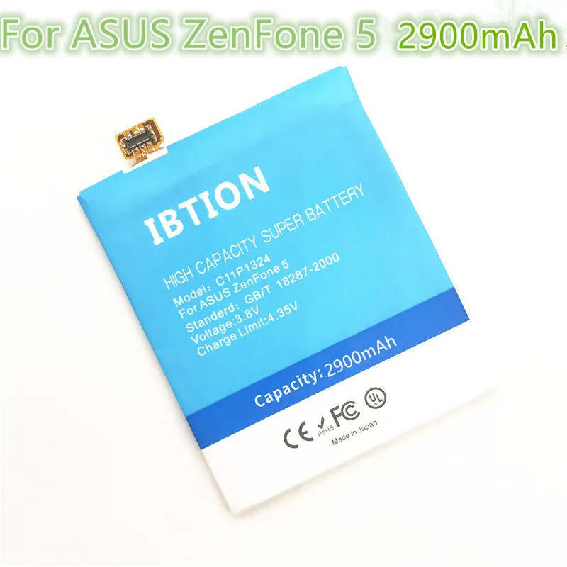 Ibtion 2900 мА/ч C11P1324 Батарея Применение для Asus Zenfone 5 A500G Z5 A500 A500CG A501CG A500KL 0B200-00850000 T00F T00J |