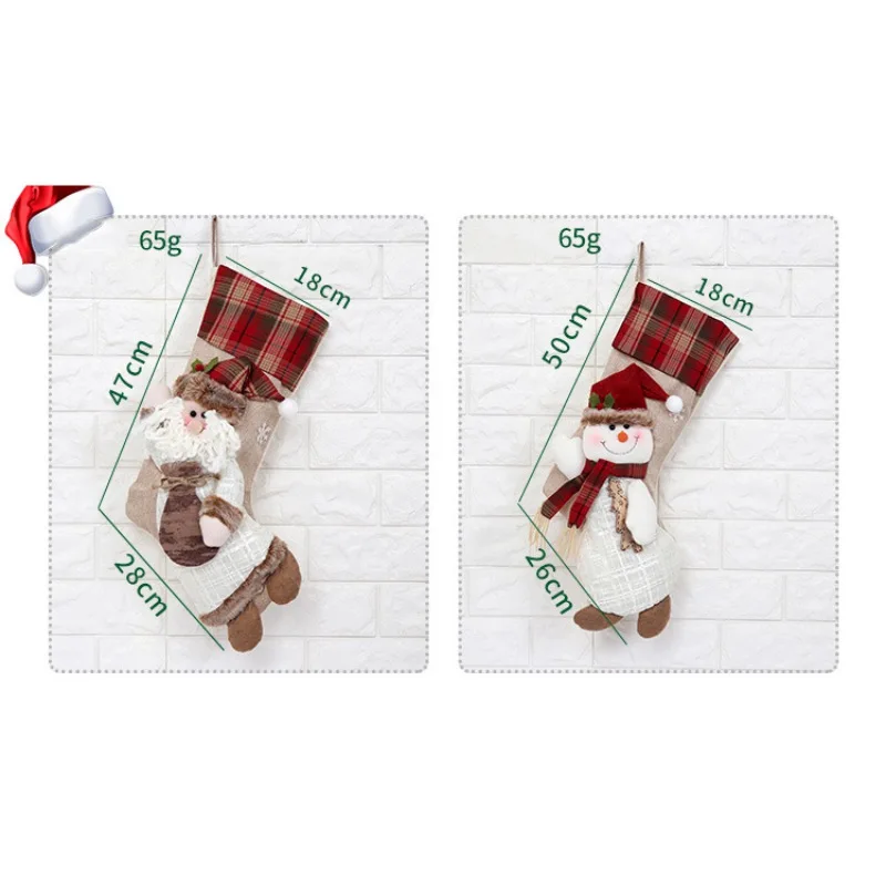 20 Inches Extra Large Christmas Stockings Gift Holder Xmas Tree As0061 2 6