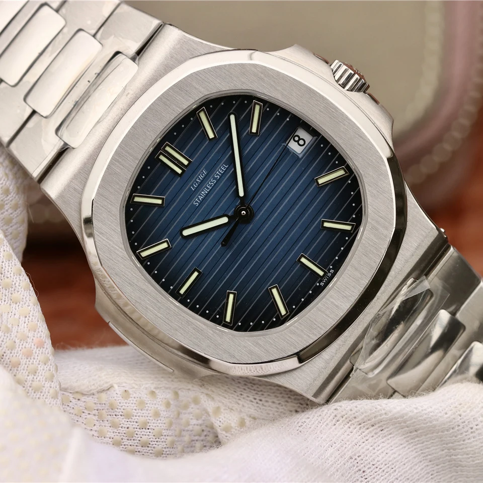 

Good Quality LGXIGE Watches Top Brand Luxury Watch Full Steel Blue Male Business Wrist Watch for men patek Waterproof Army Clock