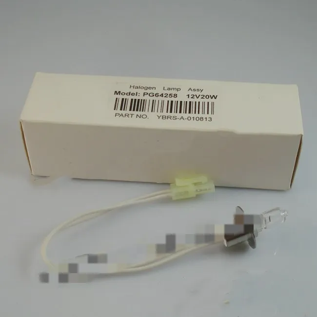 새로운 PG64258 12V 20W 할로겐 램프, Shimadzu CL-7200/7300/8000 CL7200 CL7300 CL8000 생화학 분석기 12V20W 광도계 전구