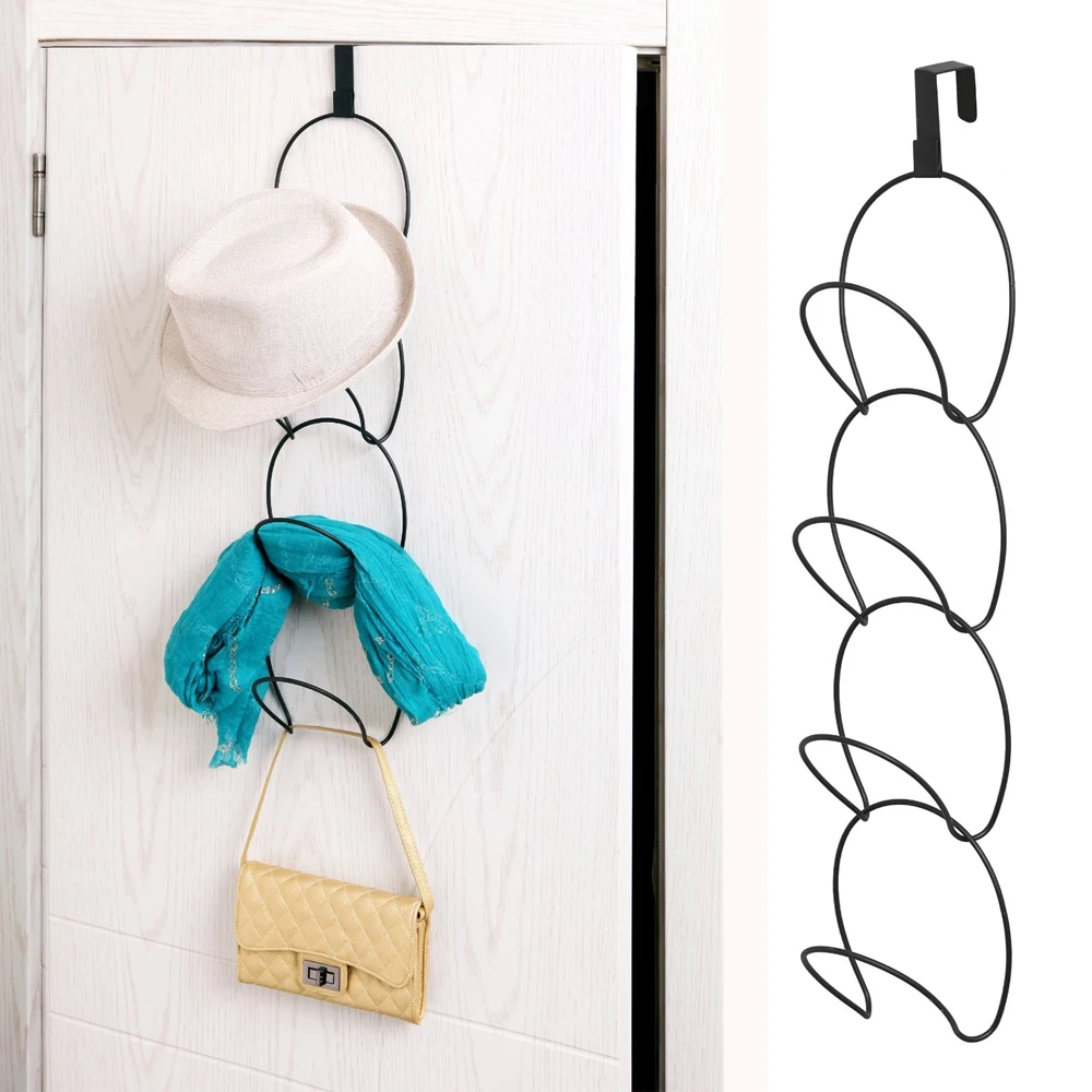 yazi Mluti Function Metal Wire Stackable Mounted Hanger Rack Storage