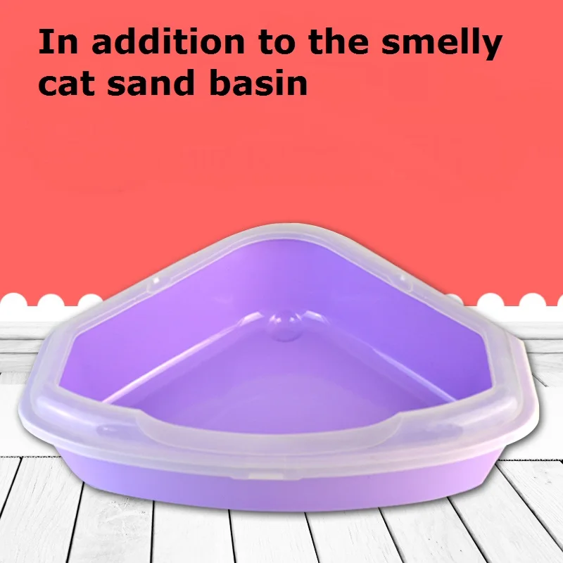 

Semi-closed open splash cat sand basin cat toilet