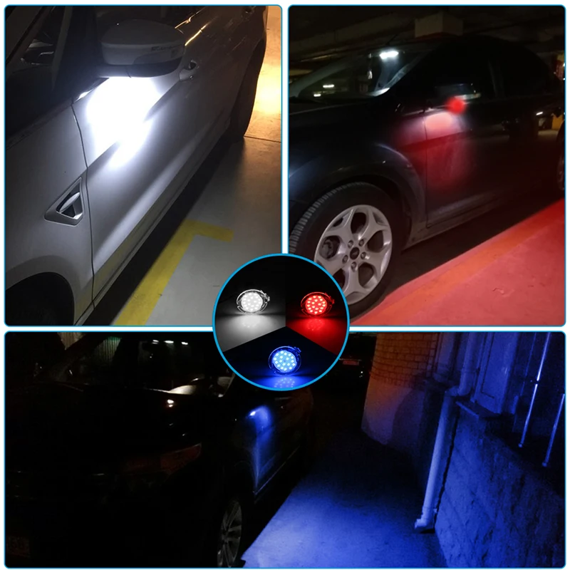 

Car LED Under Mirror Puddle Light For Ford F-150 EDGE Explorer Mondeo Taurus S-Max led Rear mirror Lamp Car styling