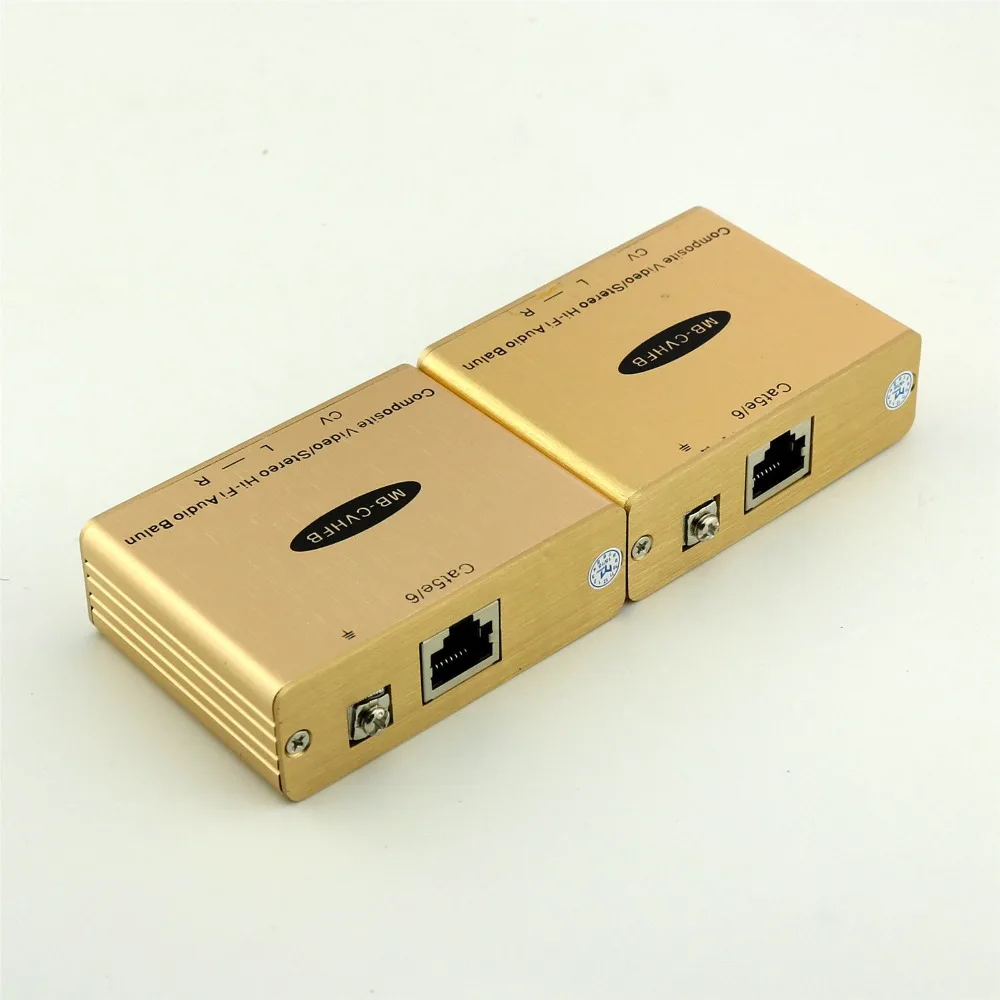 

10Pairs Composite Video/Stereo Hi-Fi Audio Extender Balun Over Single RJ45 CAT5e/6