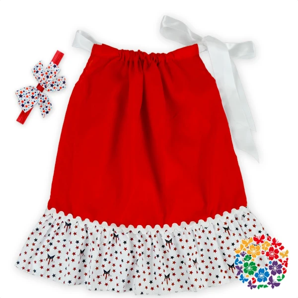 Newborn Children Boutique Clothing Stars Printed Pillowcase Dresses