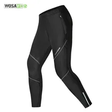 WOSAWE флисовые теплые зимние штаны для велоспорта водонепроницаемые ветрозащитные колготки для бега Мужская спортивная одежда для гонок и езды на велосипеде