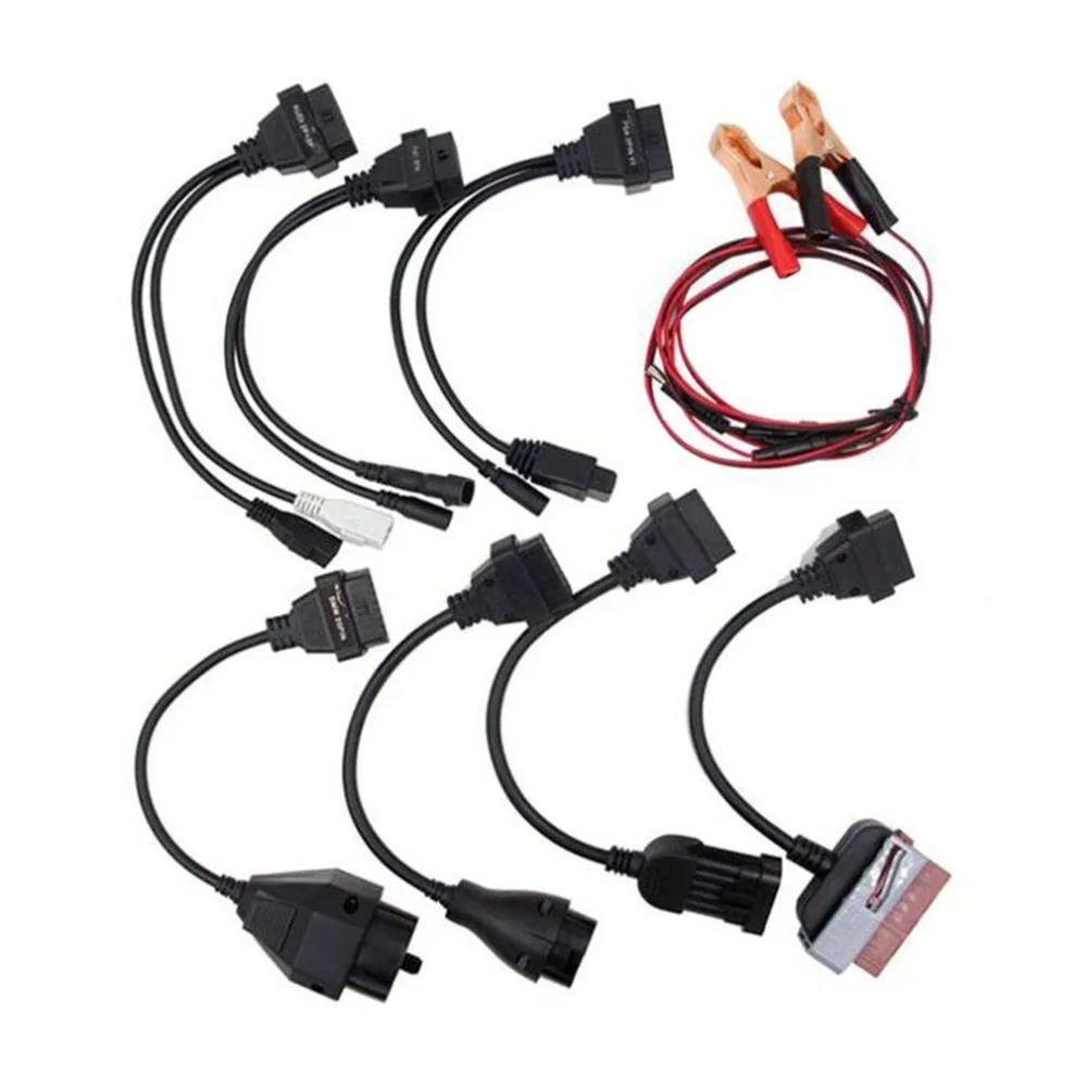 #*Cheap 8pcs OBD2 For Audi BENZ BMW OPEL FIAT ECU Scan Diagnostic Cables MultiECUScan Adapter Connector Scanner Car Vehicle Repairing