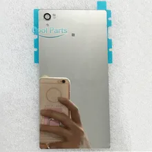 You Kit High Quality A+ Mirror Back Glass Rear Cover For Sony Xperia Z5 Premium 5.5inch Battery Door With Flashlight Sticker