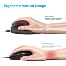2,4G Беспроводная перезаряжаемая эргономичная Вертикальная игровая мышь 6 dpi уровень до 4800 dpi для ПК ноутбука MacBook