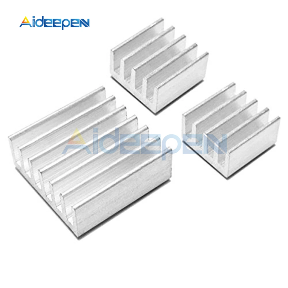 5 компл./лот 3 шт./компл. клей Raspberry Pi Радиатор Охладитель чистый алюминиевый