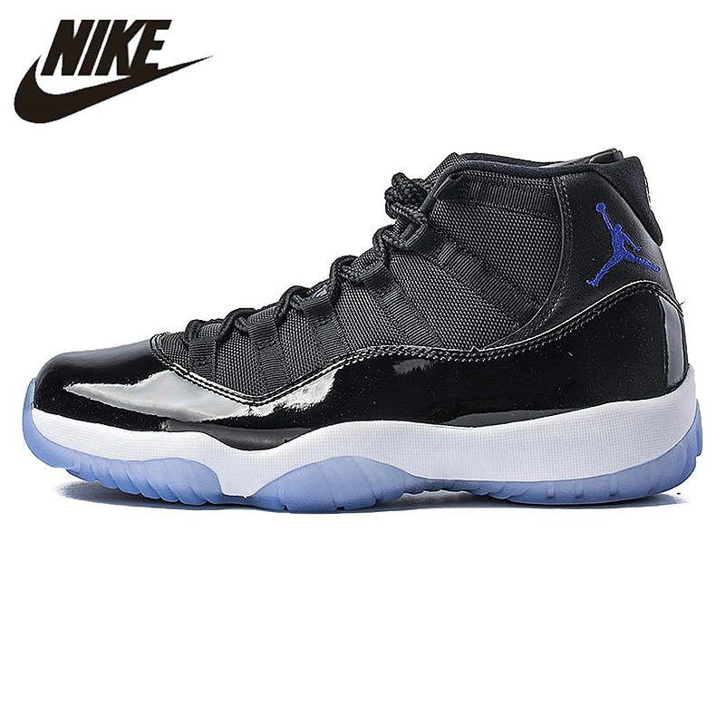 NIKE Air Jordan 11 Space Jam AJ11 Men Basketball Shoes, Black, Shock Absorption  Non-Slip  Abrasion Resistant 378037 003