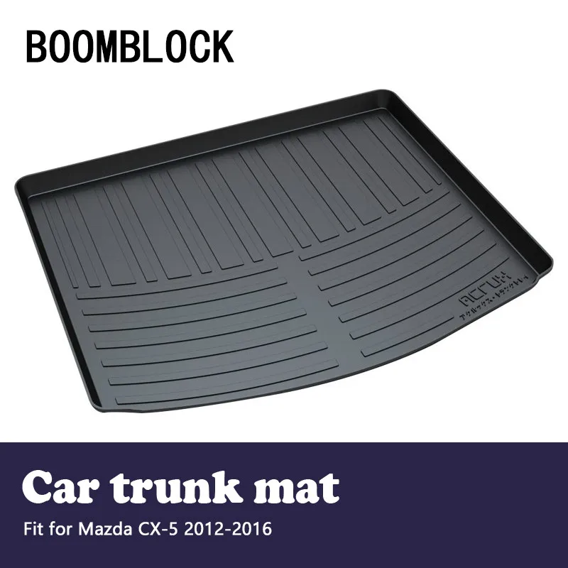 

Auto Car Cargo Liner rear trunk mat For Mazda CX-5 KE 2016 2015 2014 2013 2012 Luggage Tray Carpet Mud Anti Kick Cover Floor Mat