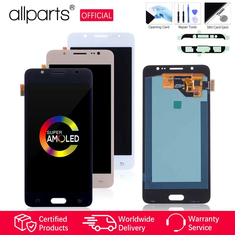 

5.2'' Super AMOLED ORIGINAL Display for SAMSUNG Galaxy J5 2016 LCD Touch Screen Replacement for Samsung J510 J510F J510FN J510M