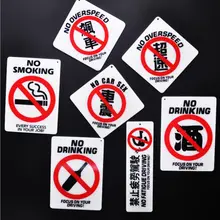 Автомобильный подвесной акриловый без Предупреждение о запрете курения знак творчески авто Интерьер Зеркало заднего вида JDM украшения Аксессуары