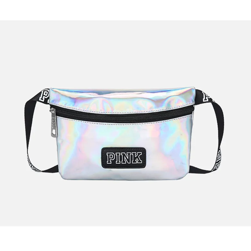 

NEW fanny pack pink girl bag waist bag Woman Travel Handbags beach shoulder bag secret bag Laser heuptas holographic pouch belt