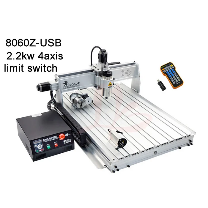 Factory use high precision cnc cutting machine 8060 milling drilling