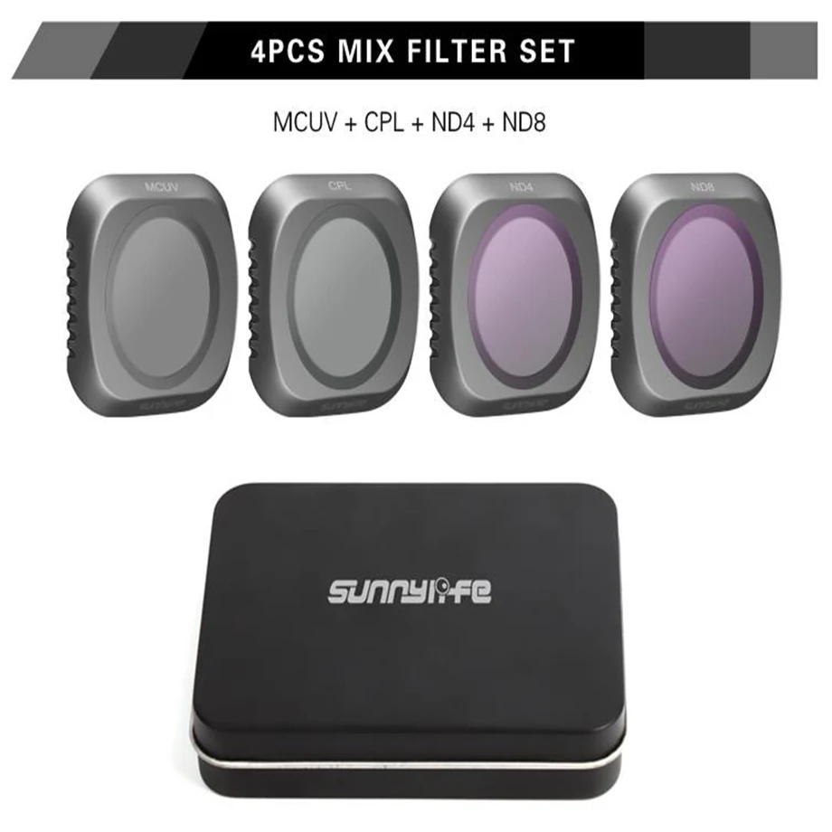 Najtaniej Dla DJI Mavic 2 Pro neutralna gęstość ND4 + 8 + 16 + 32 + zestaw filtrów dronowych UV + CPL szkło Mavic2 Pro profesjonalny obiektyw akcesoria ochronne