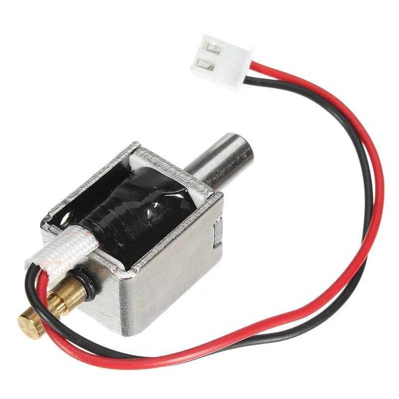 

12V DC 0.43A Mini Electric Bolt Lock Push Pull Cylindrical Solenoid Lock 5mm Stroke Access Control Electric Electromagnetic Lock