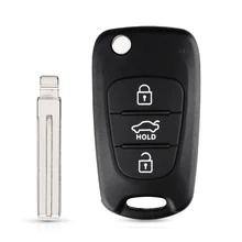 KEYYOU для hyundai Avante I30 IX35 Kia K2 K5 Sorento Sportage 3 кнопки откидной складной пульт дистанционного ключа автомобиля чехол