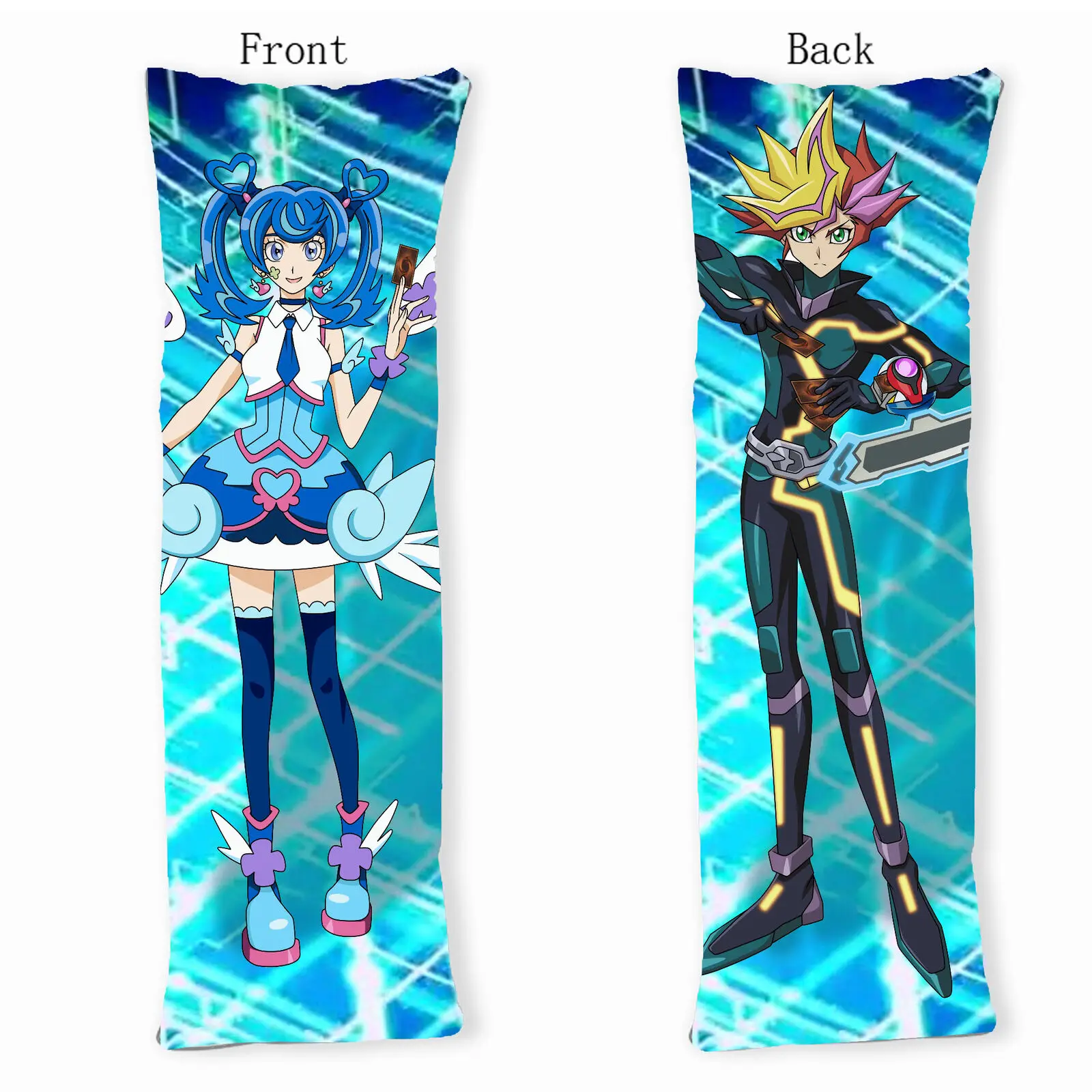 Yugioh Vrains Yusaku Fujiki Zaizen Aoi Dakimakura Body Pillow Case Cover 150cm