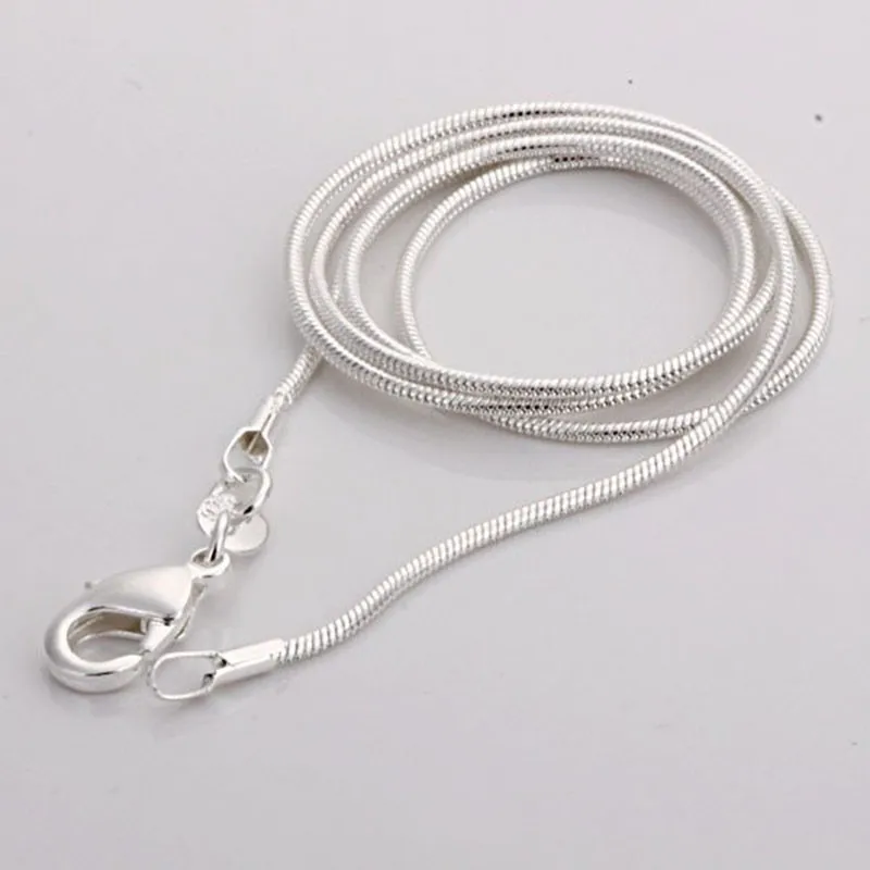 1MM snake chain necklace5