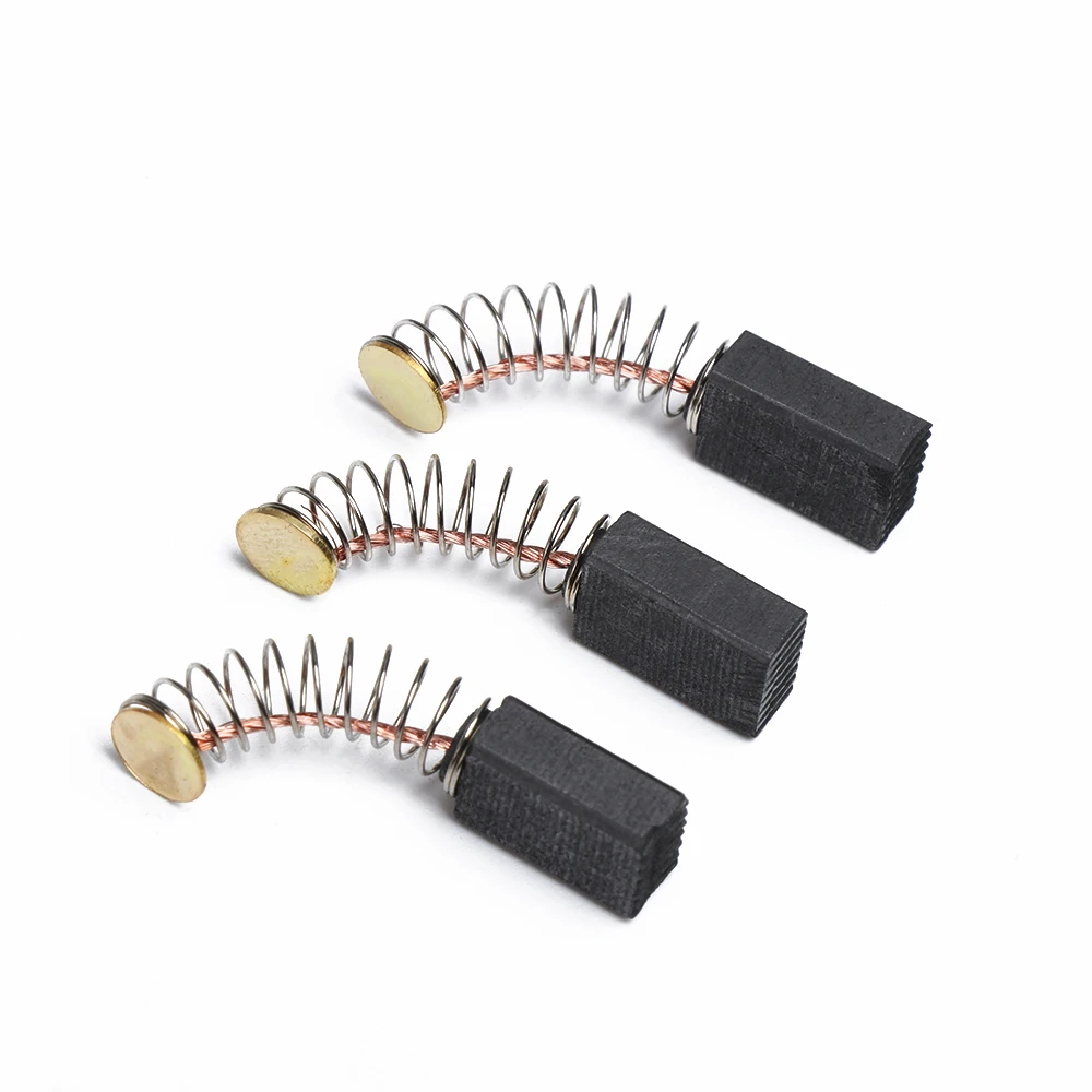 10Pcs Mini Drill Electric Grinder Replacement Carbon Brushes 5x8x13mm Spare Parts For Electric Motors Rotary Hand Tool