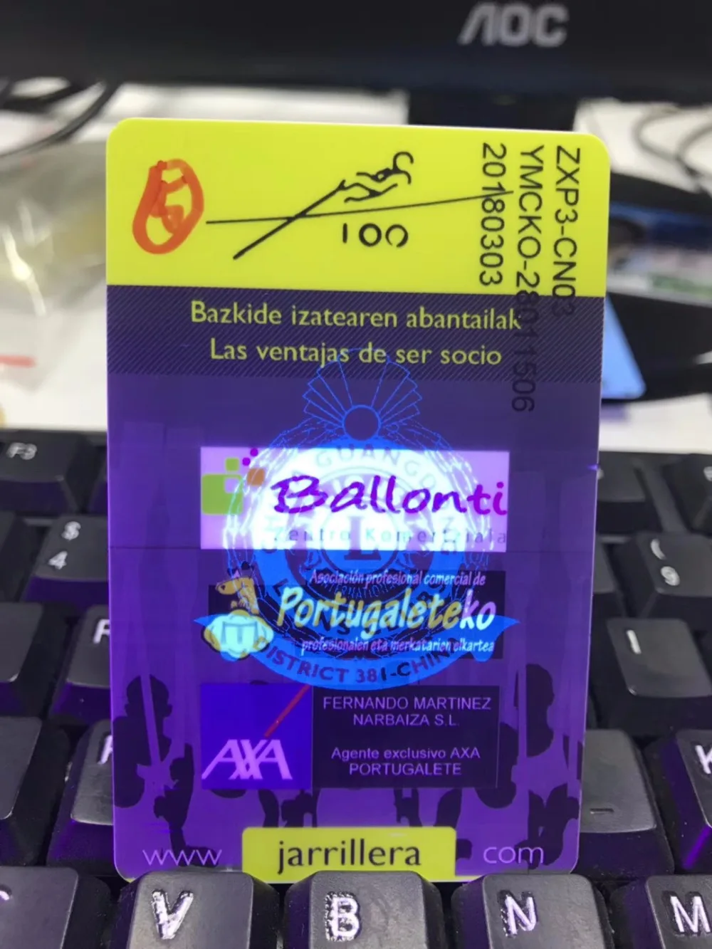 800015 UV blue 1000prints/roll UV Fluorescent Thermal Transfer Ribbon