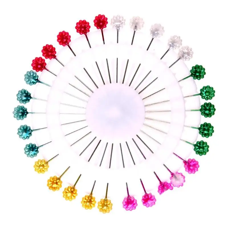 30pcs/plate Colorful Pins Wedding Corsage Sewing for DIY Jewelry Components - Цвет: 02