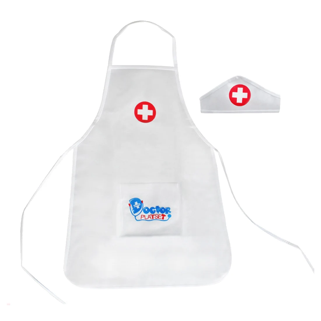 Children Pretend & Play Role Playing Costume Nurse Clothing Early Development  Education Toys for Children  Kids - Apron + Cap