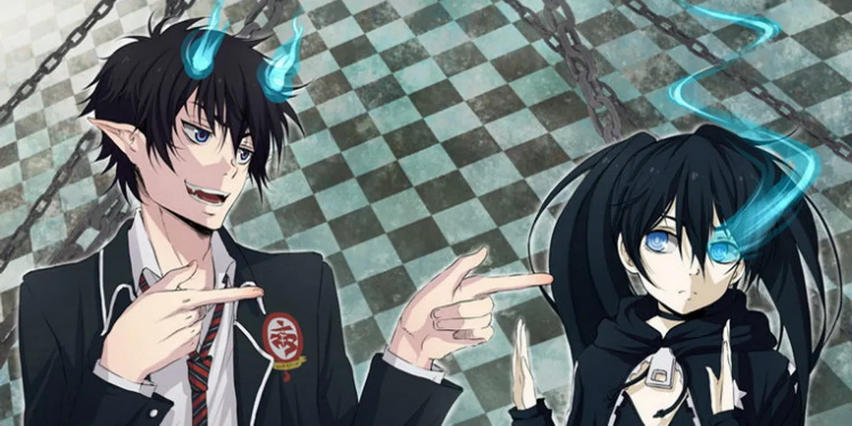 new blue exorcist black