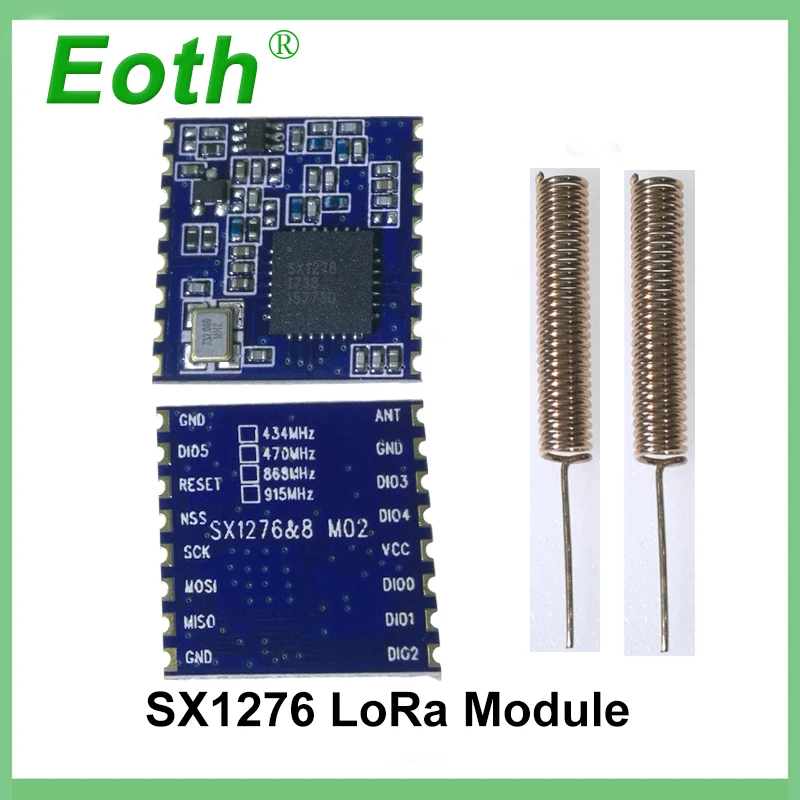 2 шт. супер низкая мощность 433 МГц RF LoRa модуль SX1278 чип Long Distance приемник связи и