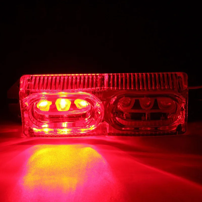 

MAYITR High Quality 6 LED Motorcycle Emergency Warning Strobe Flashing Brake Tail Stop Light Lamp DC 12V