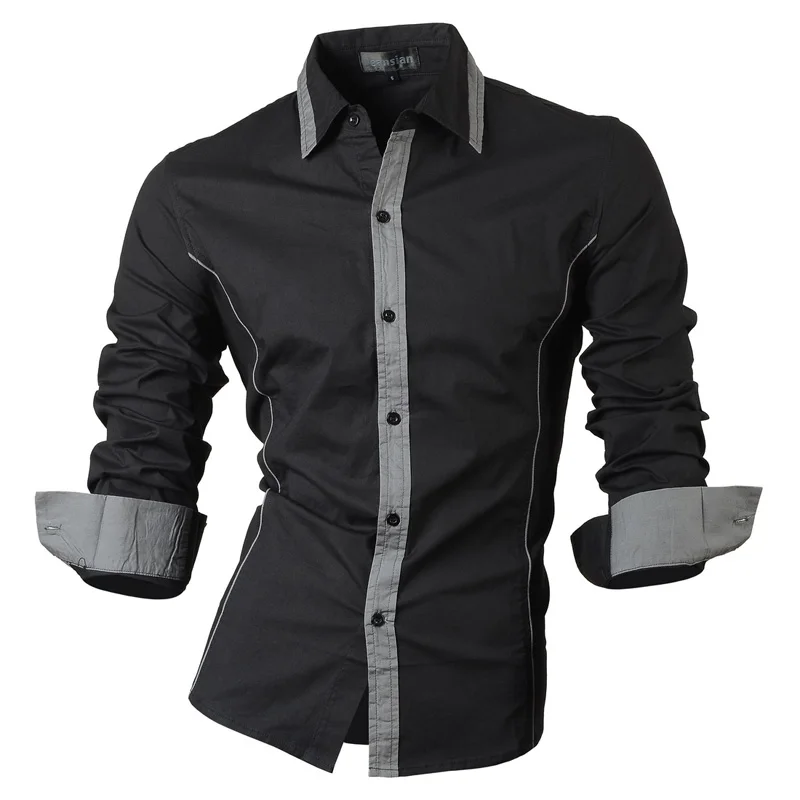 

2016 Spring Autumn Features Shirts Men Casual Jeans Shirt New Arrival Long Sleeve Casual Slim Fit Male Shirts Z010