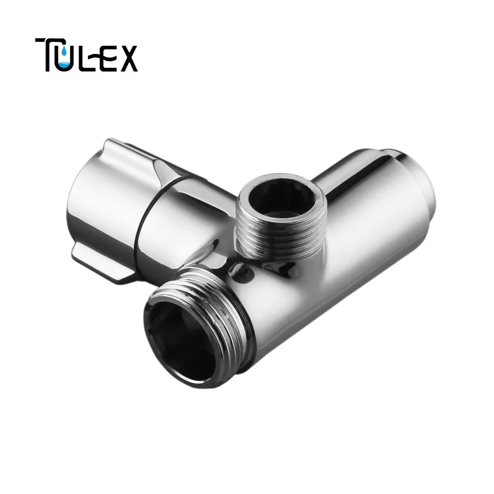 TULEX, аксессуары для душа, смеситель для душа, 3 варианта, душевой рычаг, переключатель, 3 функции, смеситель для душа, латунный корпус, хромированный