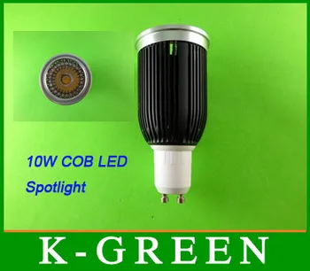 

10X Best quality Black shell MR16/E27/E14/GU10 10W COB LED spotlight express supper brightness COB LED lighting free shipping