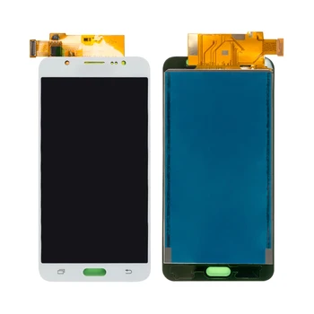 

10Pcs LCD For Samsung Galaxy J7 2016 OEM Display J710F J710H J710M Touch Screen Digitizer Assembly Black White Gold With Logo