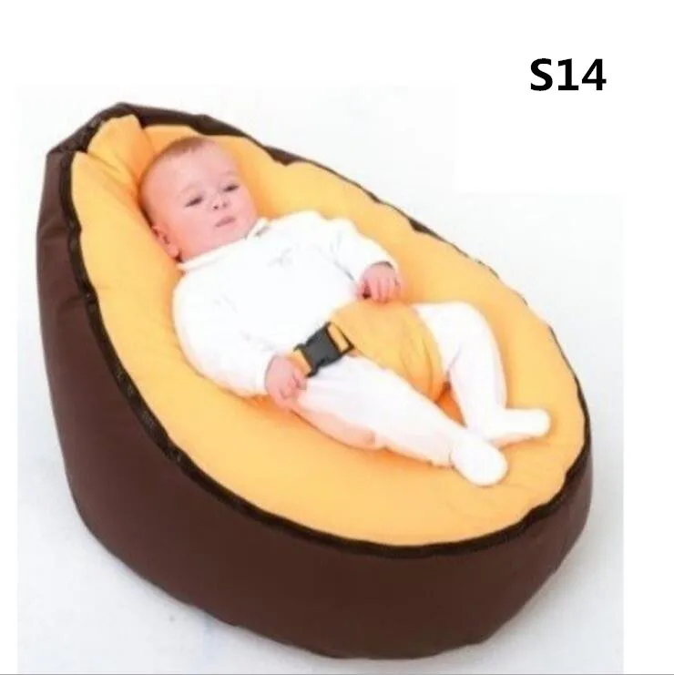 Просто кожи! Новые детские мешок фасоли Творческий персонализированные новорожденных ленивый диван Детское сиденье стула грудного вскармливания кровать для новорожденных(без наполнителя